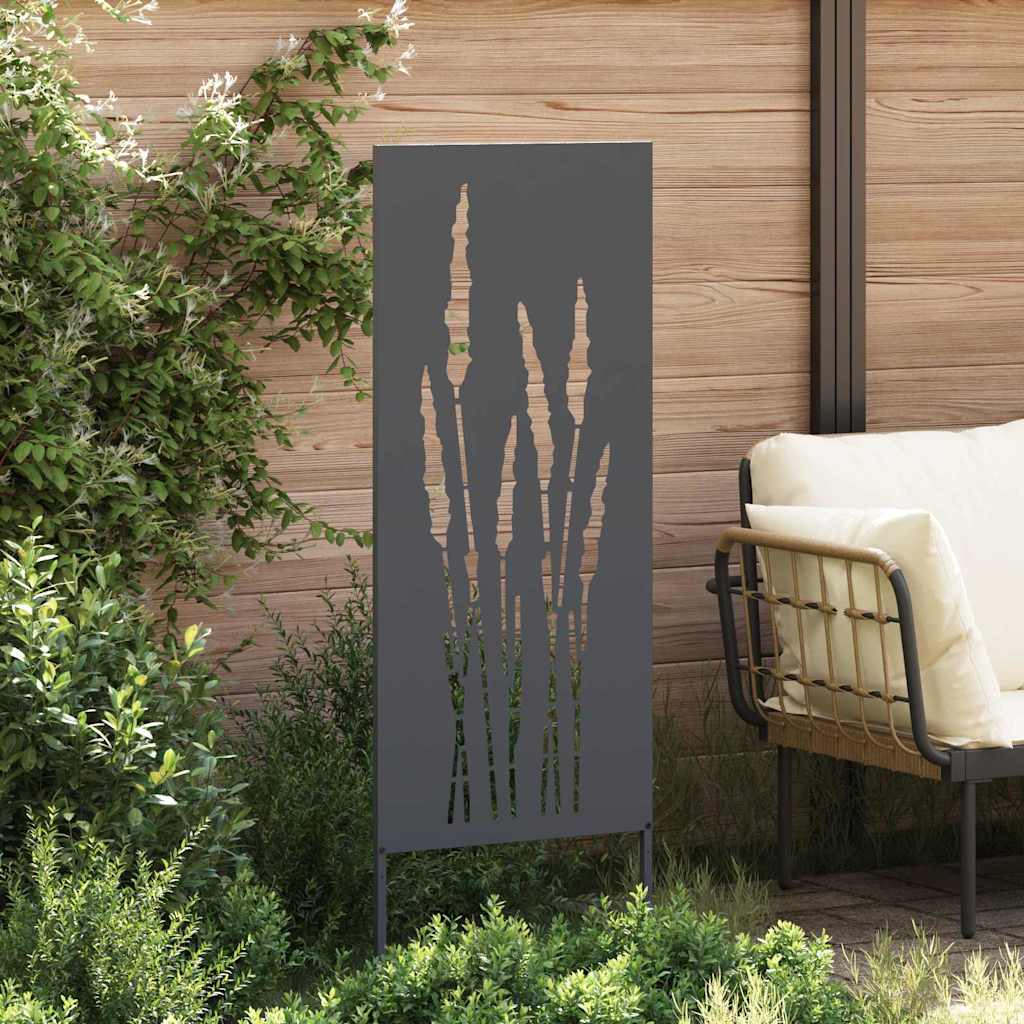 Vidaxl tuin privacy screen antraciet 50 x 140 cm koudgewalst staal