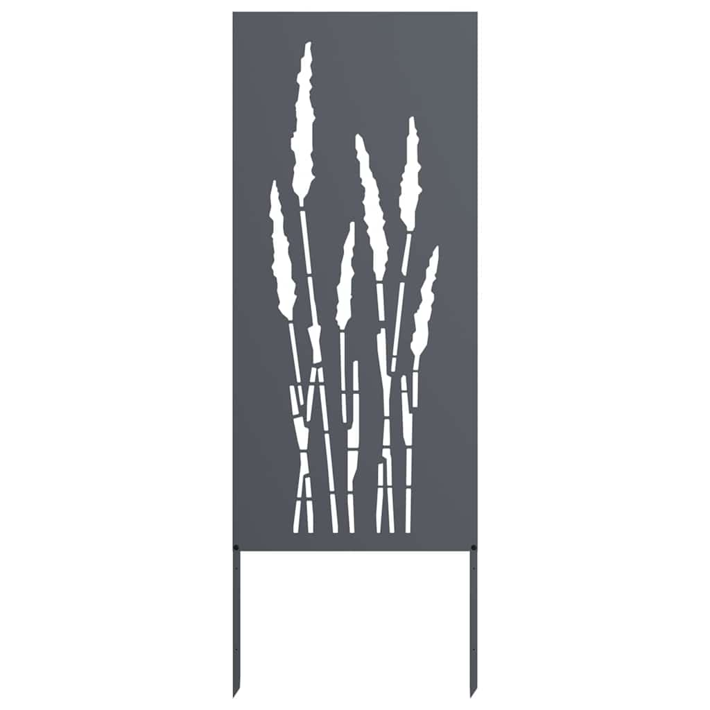 Vidaxl tuin privacy screen antraciet 50 x 140 cm koudgewalst staal