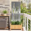 Vidaxl tuin privacy screen zilver 50 x 140 cm gegalvaniseerd staal