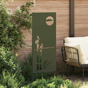 Vidaxl tuin privacy screen olijfgroen 50 x 140 cm koudgewalst staal - afbeelding 3