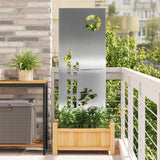 Vidaxl tuin privacy screen fretwerk zilver 50 x 140 cm roestvrij staal - afbeelding 1