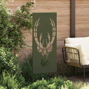 Vidaxl tuin privacy screen olijfgroen 50 x 140 cm koudgewalst staal - afbeelding 3