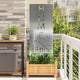Vidaxl tuin privacy screen zilver 50 x 140 cm gegalvaniseerd staal