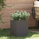 Vidaxl plantenbak zwart 32 x 32 x 40 cm koudgewalst staal