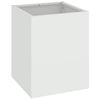 Vidaxl tuin bloempot wit 32 x 32 x 40 cm koudgewalst staal