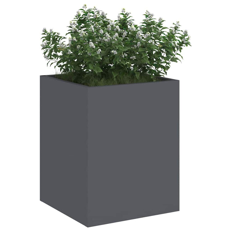 Vidaxl plantenbak antraciet 32 x 32 x 40 cm koudgewalst staal