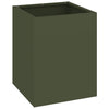 Vidaxl tuin bloempot olijf groen 32 x 32 x 40 cm koudgewalst staal