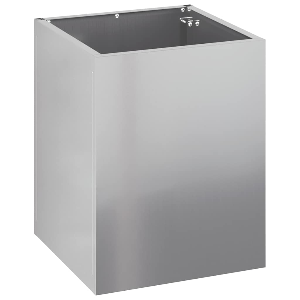 Vidaxl tuin bloempot gegalvaniseerd staal 32 x 32 x 40 cm