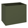 Vidaxl tuin bloempot olijfgroen 50 x 32 x 40 cm koudgewalst staal