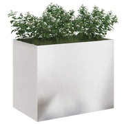 Vidaxl tuin bloempot roestvrij staal 50 x 32 x 40 cm roestvrij staal - afbeelding 3