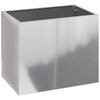 Vidaxl tuin bloempot gegalvaniseerd staal 50 x 32 x 40 cm