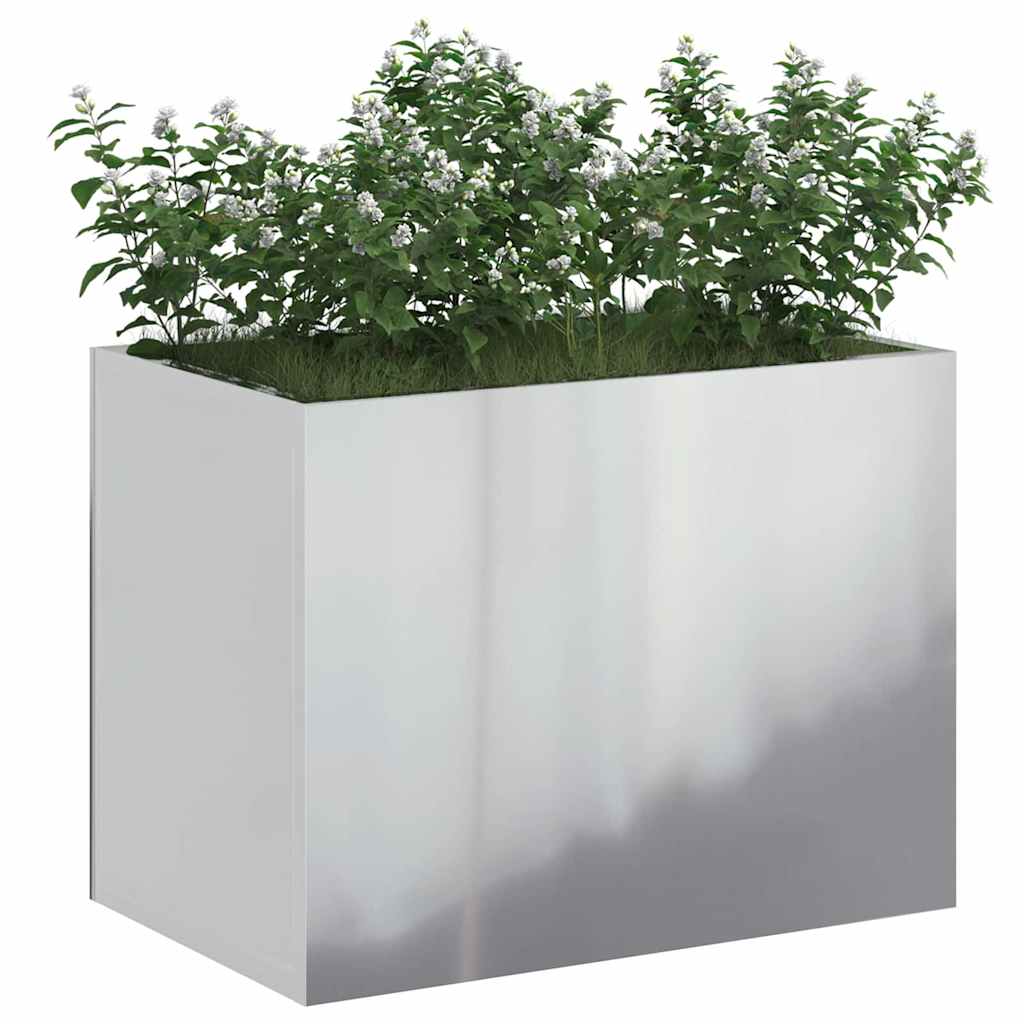Vidaxl tuin bloempot gegalvaniseerd staal 50 x 32 x 40 cm