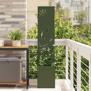 Vidaxl tuin privacy screen fretwerk olijfgroen 32 x 32 x 150 cm - afbeelding 1