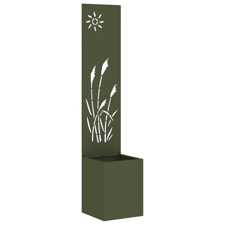 Vidaxl tuin privacy screen fretwerk olijfgroen 32 x 32 x 150 cm
