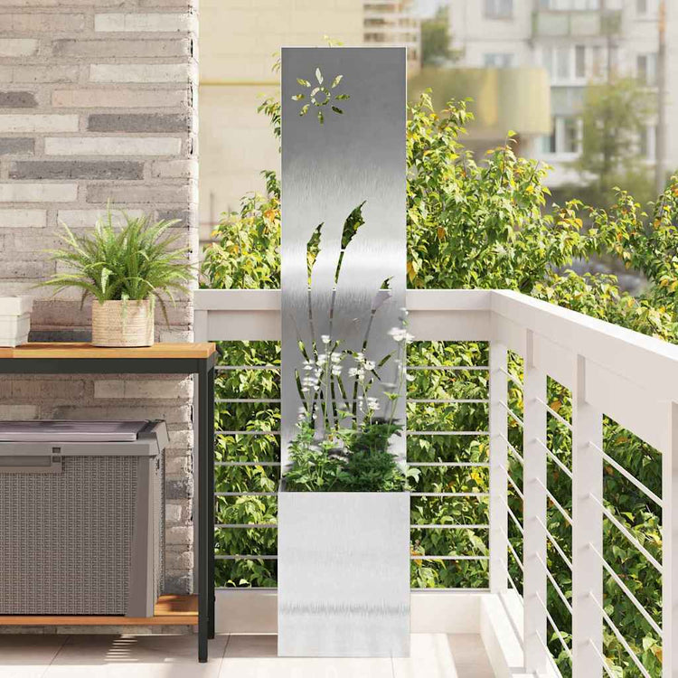 Vidaxl tuin privacy screen fretwerk zilver 32 x 32 x 150 cm