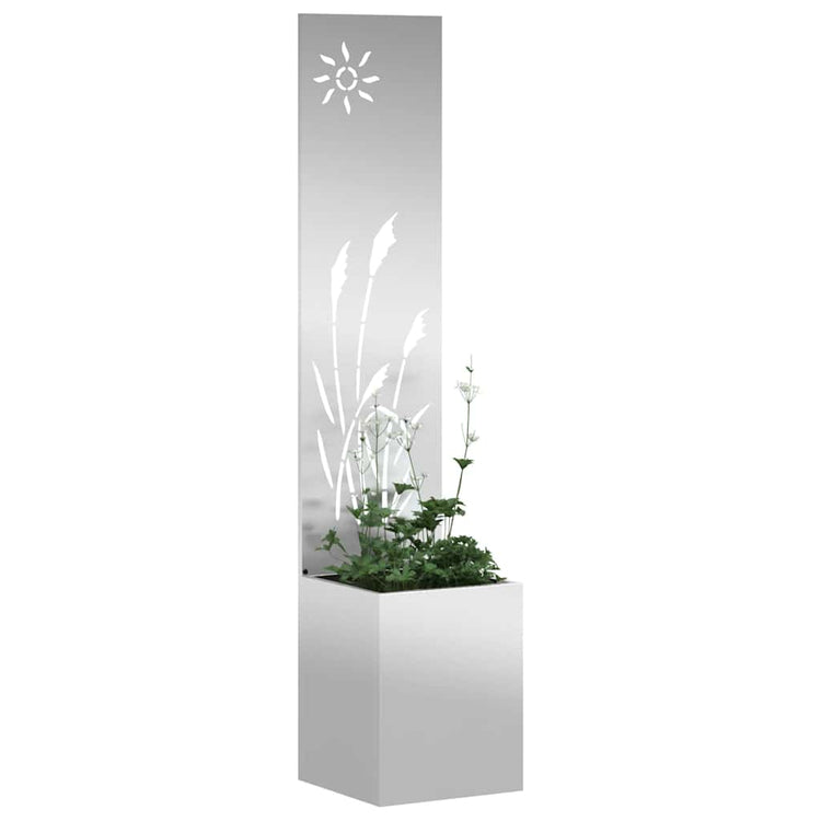 Vidaxl tuin privacy screen fretwerk zilver 32 x 32 x 150 cm