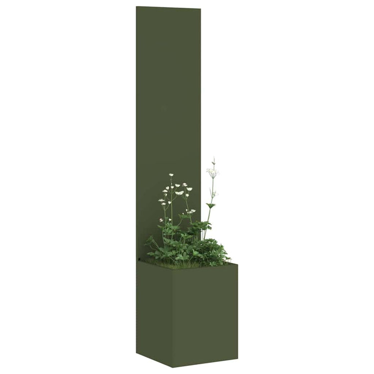 Vidaxl tuin privacy screen fretwerk olijfgroen 32 x 32 x 150 cm