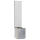 Vidaxl tuin privacy screen zilver 32 x 32 x 150 cm roestvrij staal - afbeelding 2