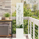 Vidaxl tuin privacy screen wit 32 x 32 x 150 cm koudgewalst staal