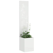 Vidaxl tuin privacy screen wit 32 x 32 x 150 cm koudgewalst staal - afbeelding 3