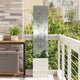 Vidaxl tuin privacy screen bloemen zilver 32 x 32 x 150 cm
