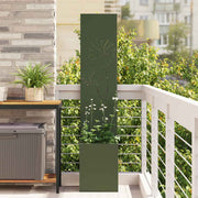 Vidaxl tuin privacy screen fretwerk olijfgroen 32 x 32 x 150 cm - afbeelding 1