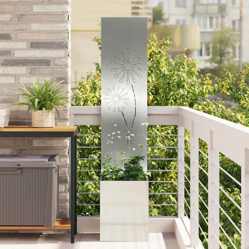 Vidaxl tuin privacy screen fretwerk zilver 32 x 32 x 150 cm
