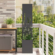 Vidaxl tuin privacy screen zwart 32 x 32 x 150 cm koudgewalst staal - afbeelding 1