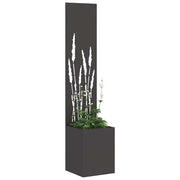 Vidaxl tuin privacy screen zwart 32 x 32 x 150 cm koudgewalst staal - afbeelding 3