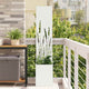 Vidaxl tuin privacy screen wit 32 x 32 x 150 cm koudgewalst staal