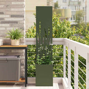 Vidaxl tuin privacy screen fretwerk olijfgroen 32 x 32 x 150 cm - afbeelding 1