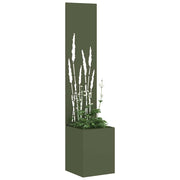Vidaxl tuin privacy screen fretwerk olijfgroen 32 x 32 x 150 cm - afbeelding 3