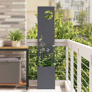 Vidaxl tuin privacy screen fretwerk antraciet 32 x 32 x 150 cm - afbeelding 1