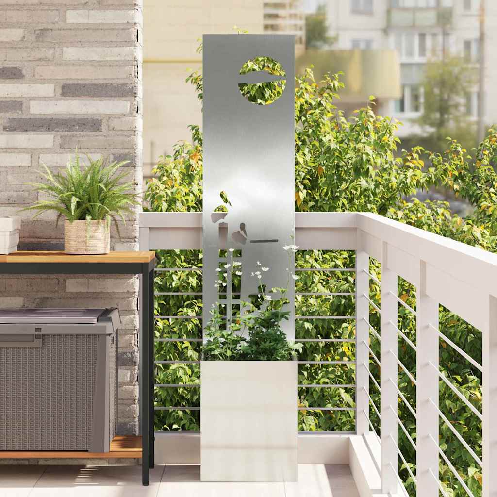 Vidaxl tuin privacy screen fretwerk zilver 32 x 32 x 150 cm