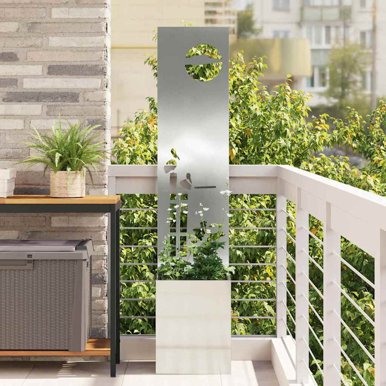 Vidaxl tuin privacy screen fretwerk zilver 32 x 32 x 150 cm