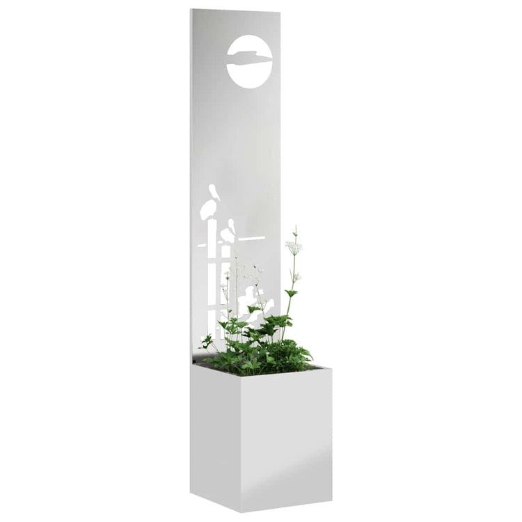 Vidaxl tuin privacy screen fretwerk zilver 32 x 32 x 150 cm