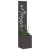 Vidaxl tuin privacy screen zwart 32 x 32 x 150 cm koudgewalst staal