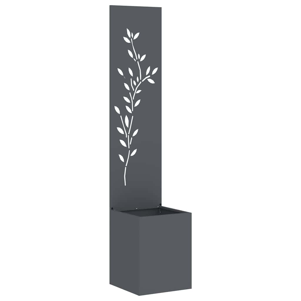 Vidaxl tuin privacy screen bloemen antraciet 32 x 32 x 150 cm