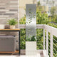 Vidaxl tuin privacy screen bloemen zilver 32 x 32 x 150 cm