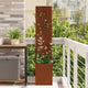 Vidaxl tuin privacy screen roestig 32 x 32 x 150 cm cortenstaal