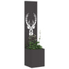 Vidaxl tuin privacy screen zwart 32 x 32 x 150 cm koudgewalst staal