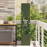 Vidaxl tuin privacy screen dierenprint olijfgroen 32 x 32 x 150 cm - afbeelding 1