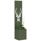 Vidaxl tuin privacy screen dierenprint olijfgroen 32 x 32 x 150 cm - afbeelding 3