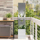 Vidaxl tuin privacy screen zilver 32 x 32 x 150 cm roestvrij staal