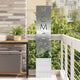 Vidaxl tuin privacy screen zilver 32 x 32 x 150 cm roestvrij staal