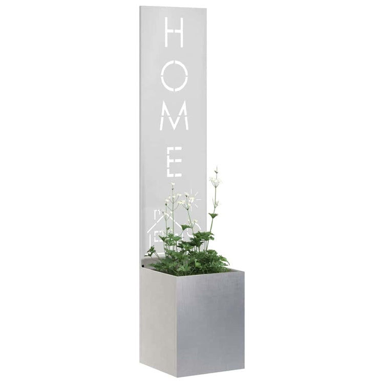 Vidaxl tuin privacy screen zilver 32 x 32 x 150 cm roestvrij staal