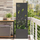 Vidaxl tuin privacy screen zwart 50 x 140 cm koudgewalst staal