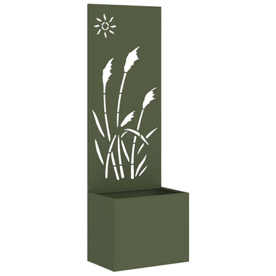 Vidaxl tuin privacy screen fretwerk olijfgroen 50 x 32 x 150 cm