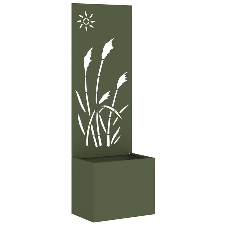 Vidaxl tuin privacy screen fretwerk olijfgroen 50 x 32 x 150 cm