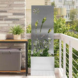 Vidaxl tuin privacy screen zilver 50 x 32 x 150 cm roestvrij staal - afbeelding 1